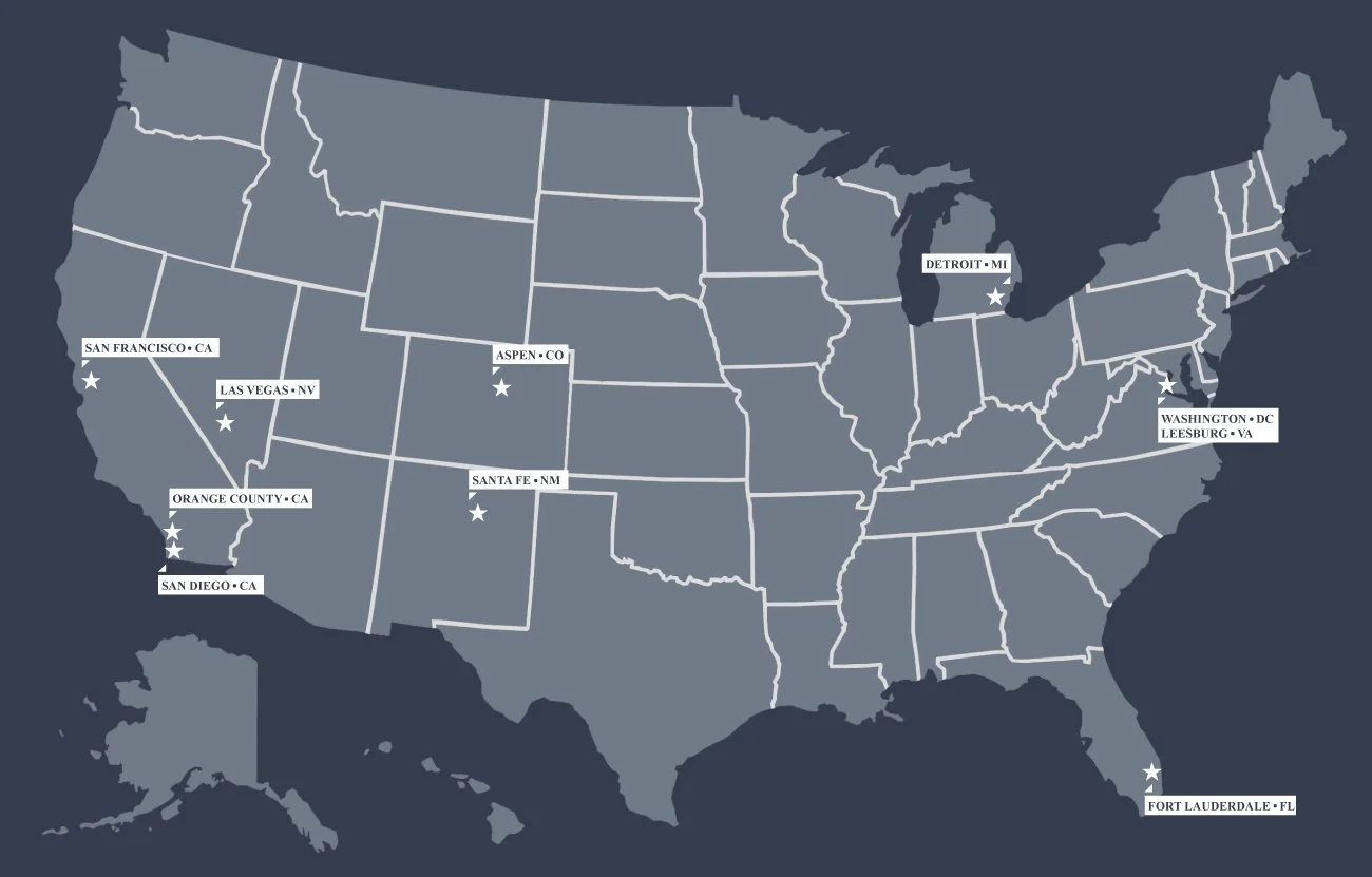 Seligman Property Locations Shown On US Map