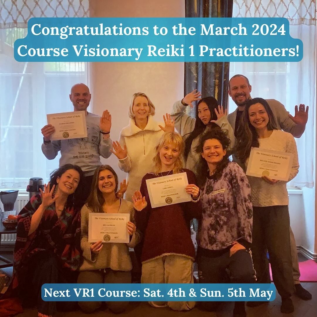 Before my travels to California, I had the great joy &amp; honor to teach a fully booked @visionaryschoolofreiki Reiki 1 Course to a truly lovely group of open &amp; courageous humans so deeply committed to their self- (collective-) healing &amp; rea