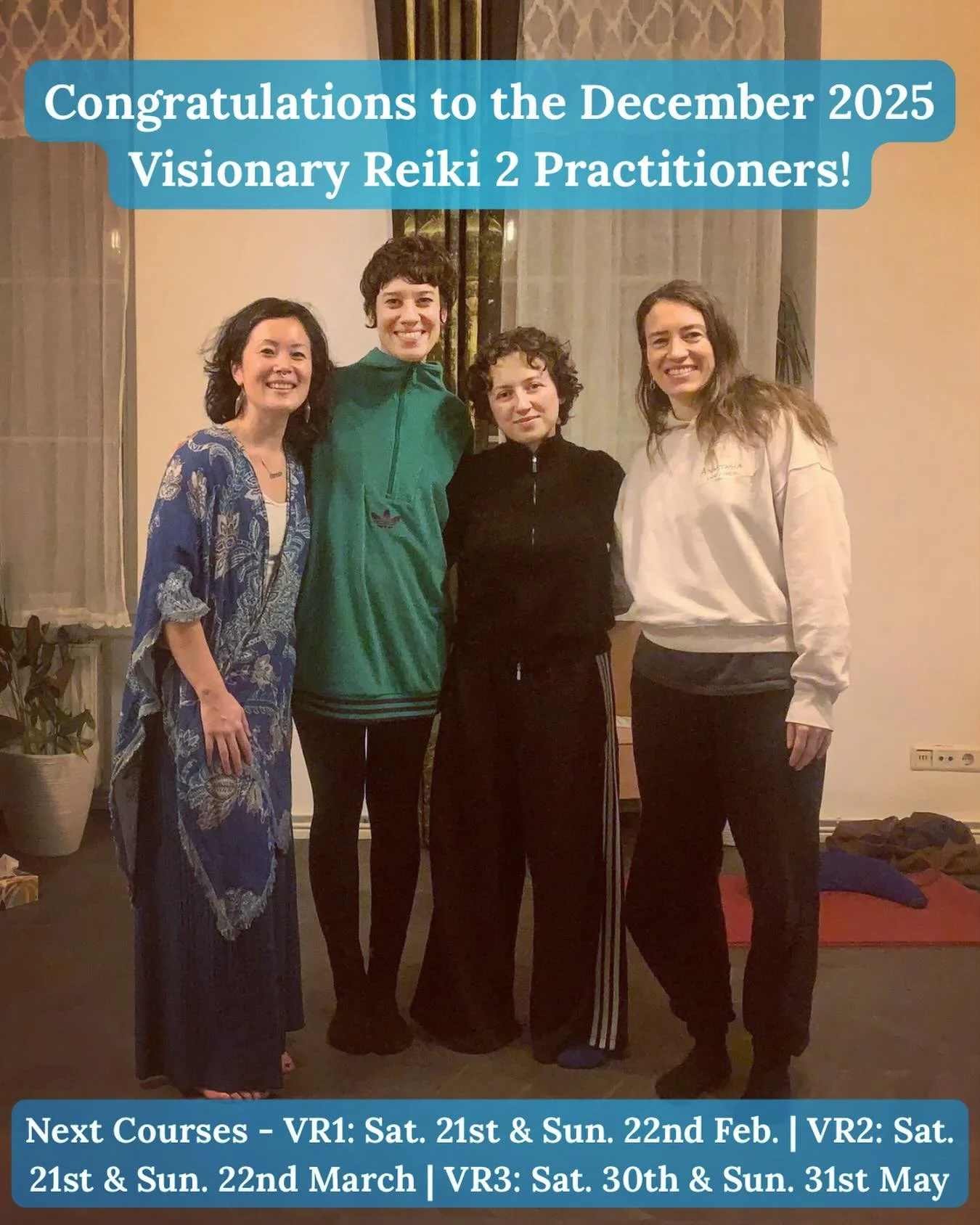 It was such a wonderful way to culminate the 2025 @visionaryschoolofreiki teaching year with this super heart-felt &amp; magical group 🪄 Congratulations to the December 2025 Visionary Reiki 2 Practitioners! 🥳🎊🎈🎉🙌💓🌀✨
⠀
I love how the mystical 