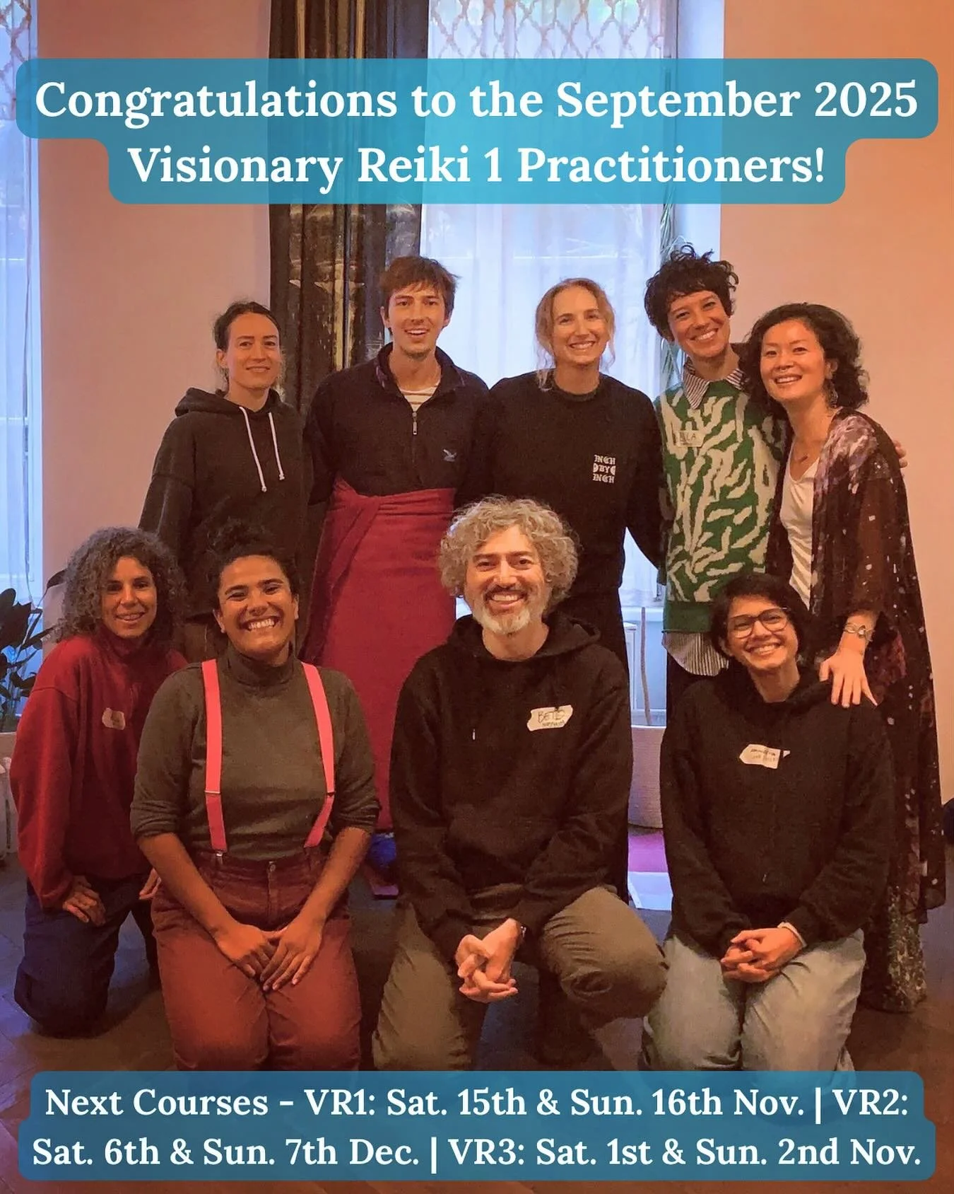 It was wonderful getting back into the @visionaryschoolofreiki Reiki 1 teaching flow since May with this super lovely group of incredible humans 💓✨🥰 Congratulations to the September 2025 Visionary Reiki 1 Practitioners! 🎊🎈🎉🥳🙌💫🌀💓
⠀
It was a 
