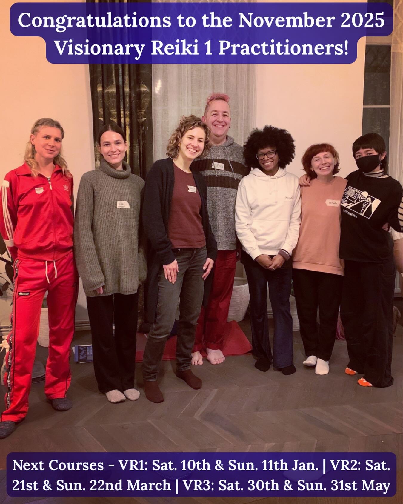 The 2025 @visionaryschoolofreiki Reiki 1 Courses culminated with this heart-felt &amp; empathetic group of sweet &amp; resonant souls 💓 Many congratulations to the November 2025 Visionary Reiki 1 Practitioners! 🥳🙌💓✨🌀👽
⠀
We shared many insightfu