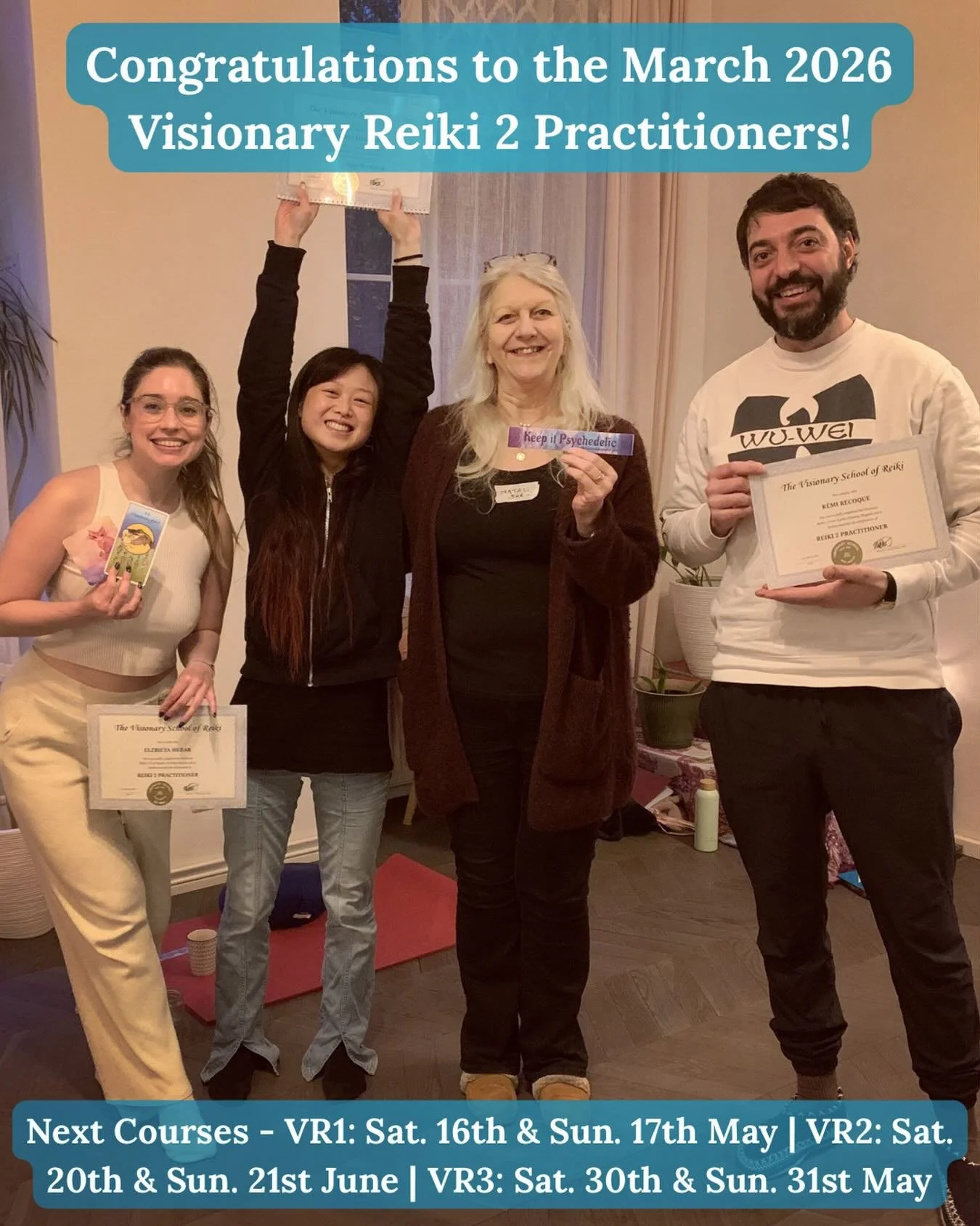 What a wonderful way to start the @visionaryschoolofreiki  Reiki 2 Courses for this year 🥰 Very many congratulations to the March 2026 Visionary Reiki 2 Practitioners! 🎉🎈🎊🥳🙌💓🌀✨
⠀
I super appreciated the very sweet, soft &amp; generous energy 