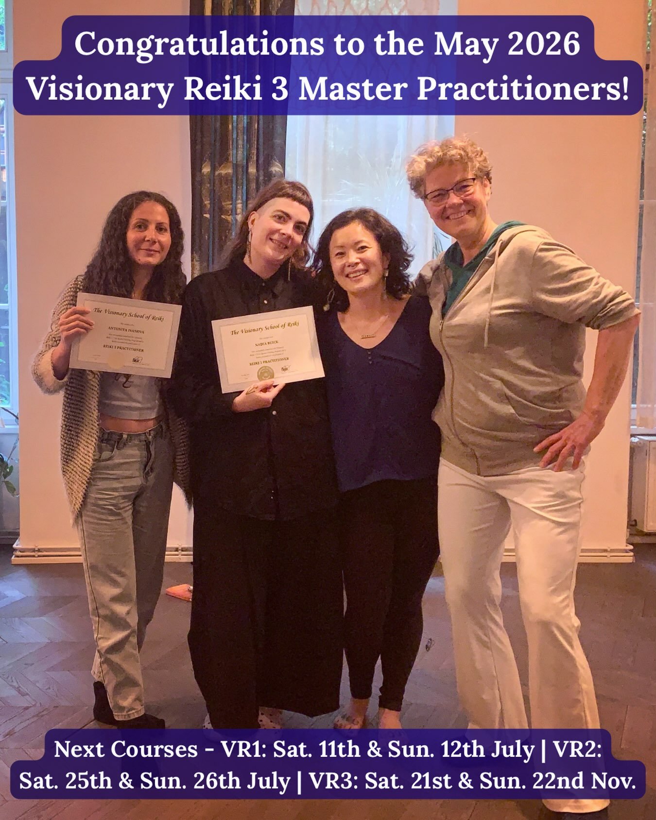 With Fire Horse Month (5th June-7th July) fire horsing thru Fire Horse Year 🔥🐎🌀😜, I&hellip; can&rsquo;t believe it&rsquo;s July already! 😮 But many congrats to the latest @visionaryschoolofreiki Reiki 3 Master Practitioners! 🥳🎊🎈🎉💓
⠀
The lev