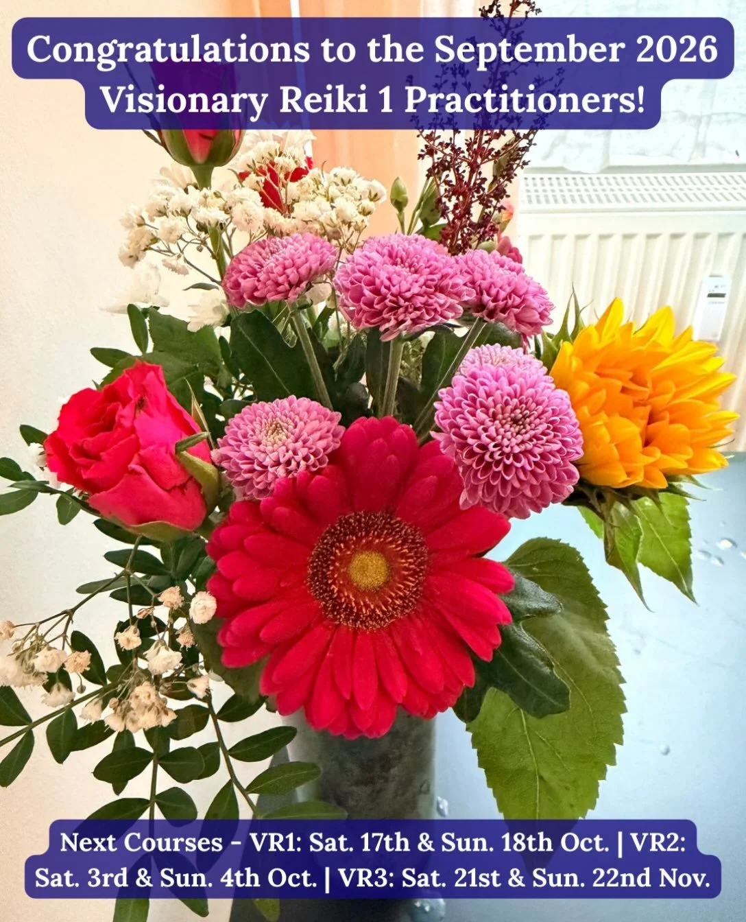 Congratulations to the September 2026 @visionaryschoolofreiki Reiki 1 Practitioners! 🥳🎊🎈🎉🤗🙌✨💓🌀
⠀
I love the September &lsquo;back to school vibes&rsquo; &amp; it was lovely to gather back with this intimate group of curious souls after a Summ