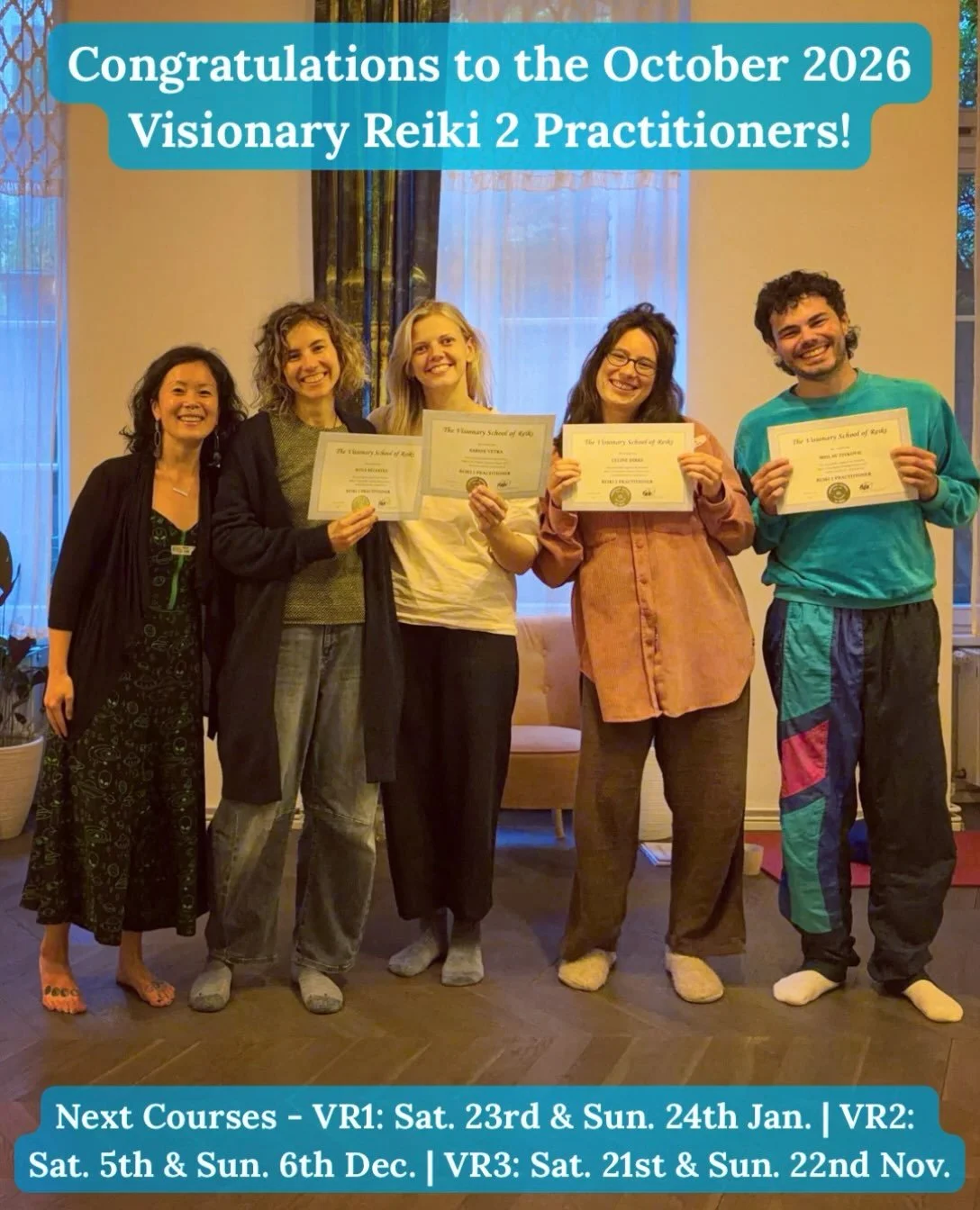 I always say I love teaching Visionary Reiki 1, but I loooove teaching Visionary Reiki 2 &amp; this sweetest, heart-felt group really reminded me of that 🥰💓
⠀
Congratulations to the October 2026 @visionaryschoolofreiki Reiki 2 Practitioners! 🥳🎊🎈