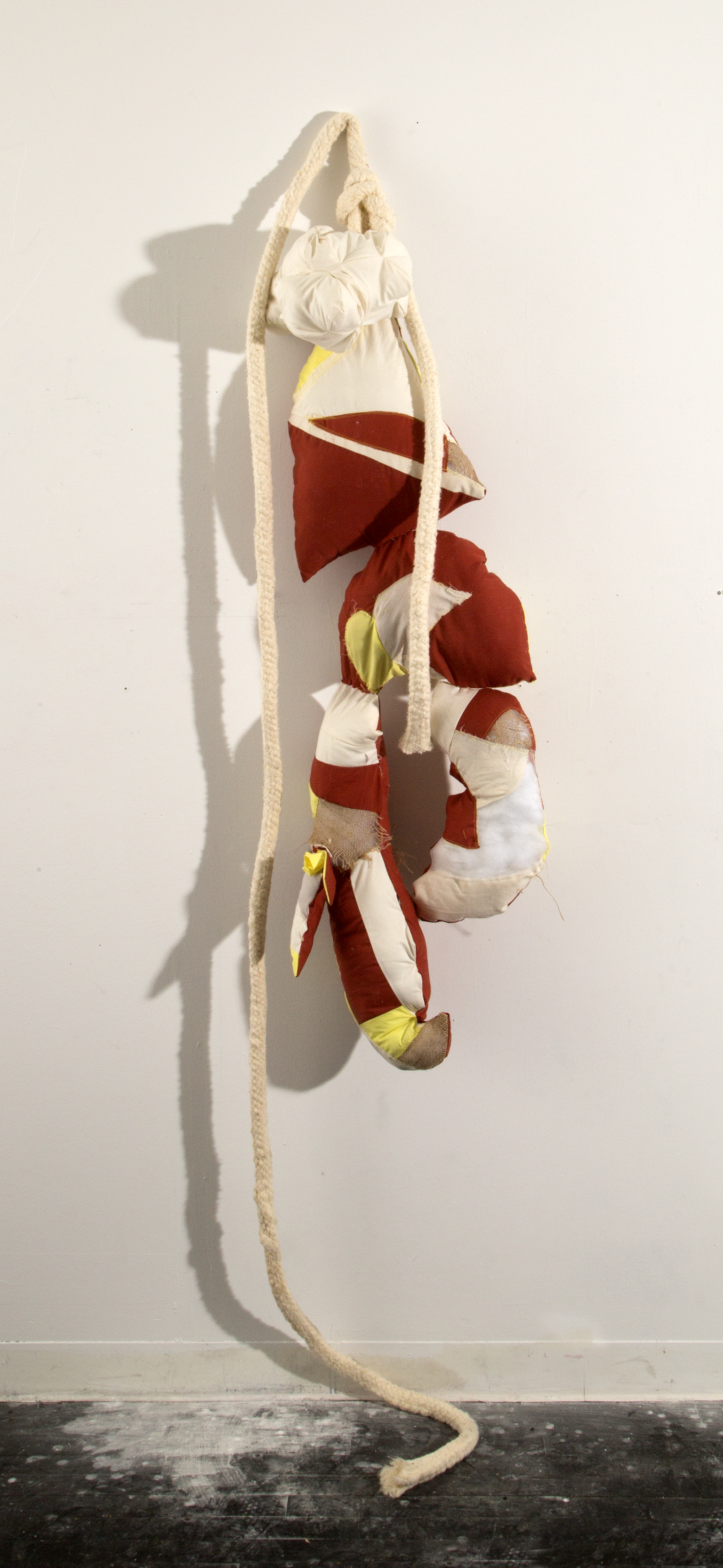  The four-foot claw is constructed out of collected fabric scraps from the SVA Fibers Lab. 