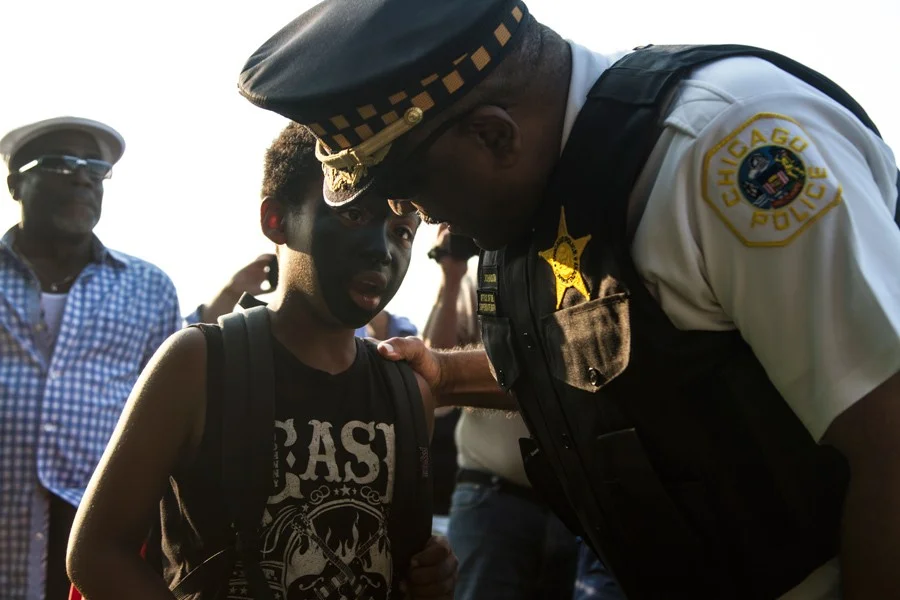 Johnson and other CPD officials have said that going forward, community policing will no longer be an “alternative” strategy, but rather the department’s guiding philosophy. (Maria Cardona/City Bureau)