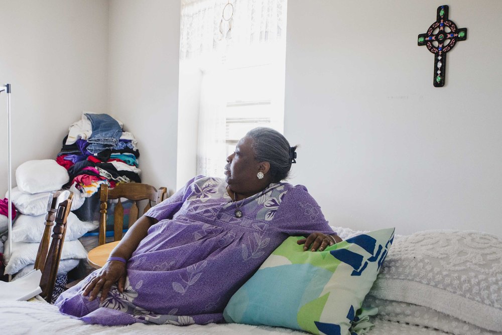  “I don’t wanna get old,” said Darnetta Donegan, 69, who lives alone in a senior building in Washington Park. “When I see someone my age and they’re getting around worse than I am, you know they’re in a wheel chair or broken up really bad or mentally