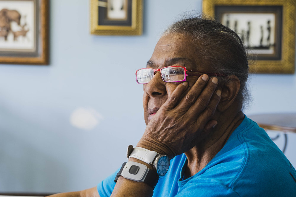  Della Freeman, 91, lives alone in a senior building in Auburn Gresham. “I always like to do things for myself,” said Freeman, who declined when she was offered a free homemaker to help her with chores. “I do all of my cleaning, cooking, and going ar