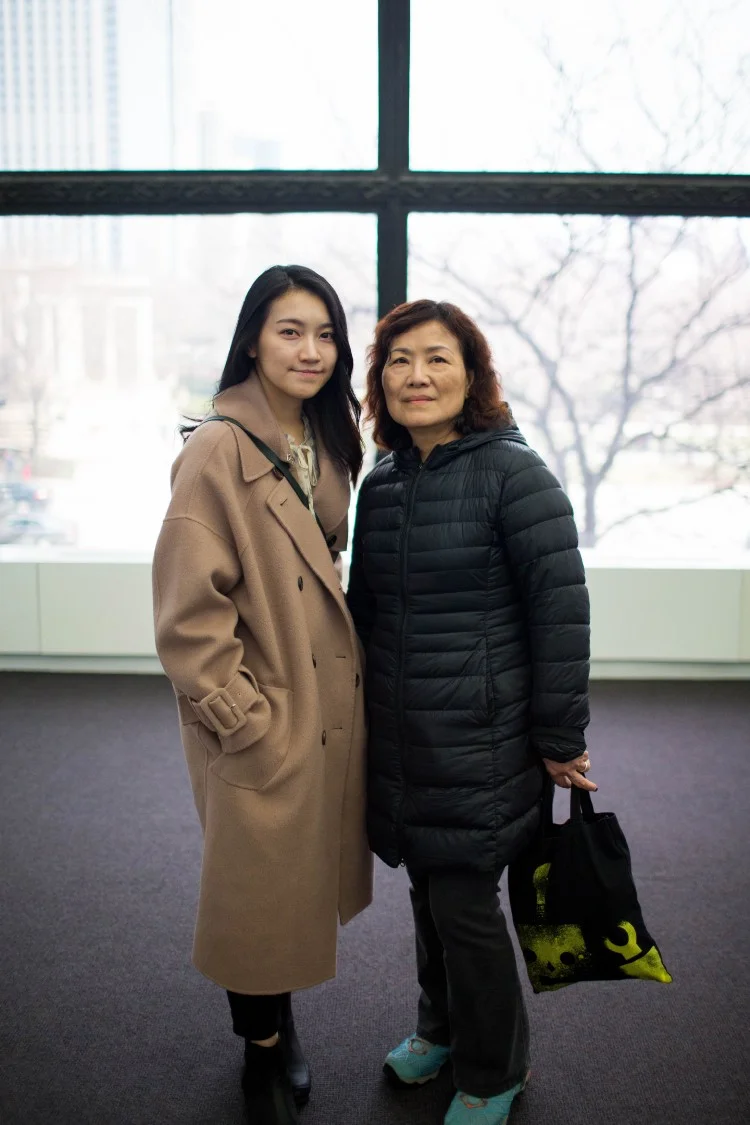 Angel Ang (left) with mother Ching Liu (Photo: Caroline Olsen)