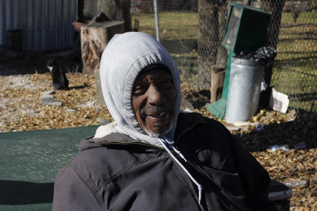 The lot is often filled with men and women in the community.