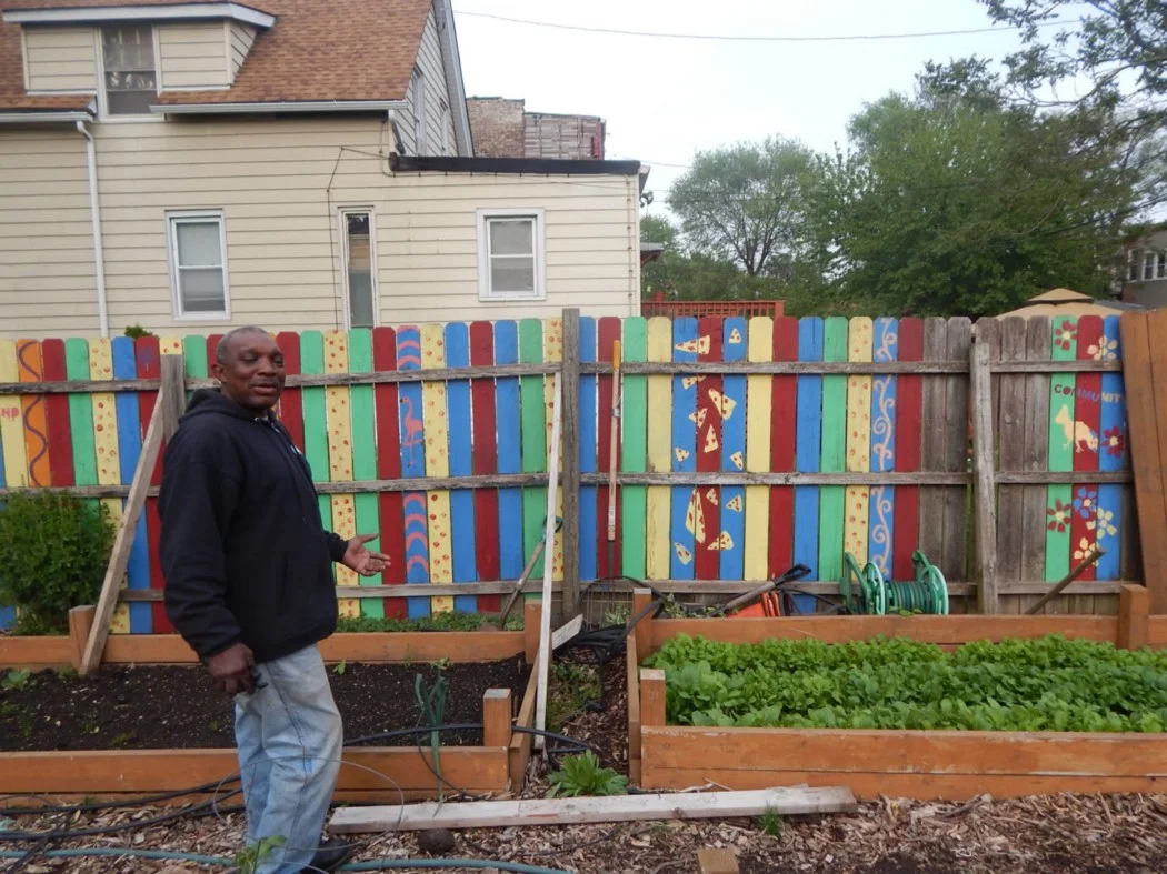 After three decades working at incinerator sites in Chicago, Sam Taylor now spends his time tending to 36 community gardens. (Photo: Darien Boyd)