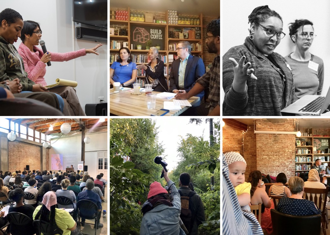 Photo highlights from our 99 Public Newsrooms since Fall 2016. (Collage Credit: Ellie Mejía)