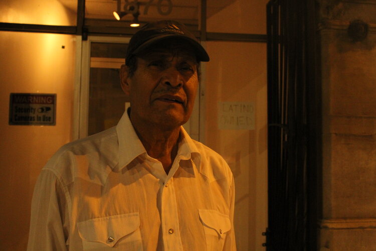 Francisco Ibarra’s daughter helped him complete the census. He’s a resident of Pilsen, where the response rate is 53.4% as of Sept. 14. (Photo: Alexandra Arriaga)