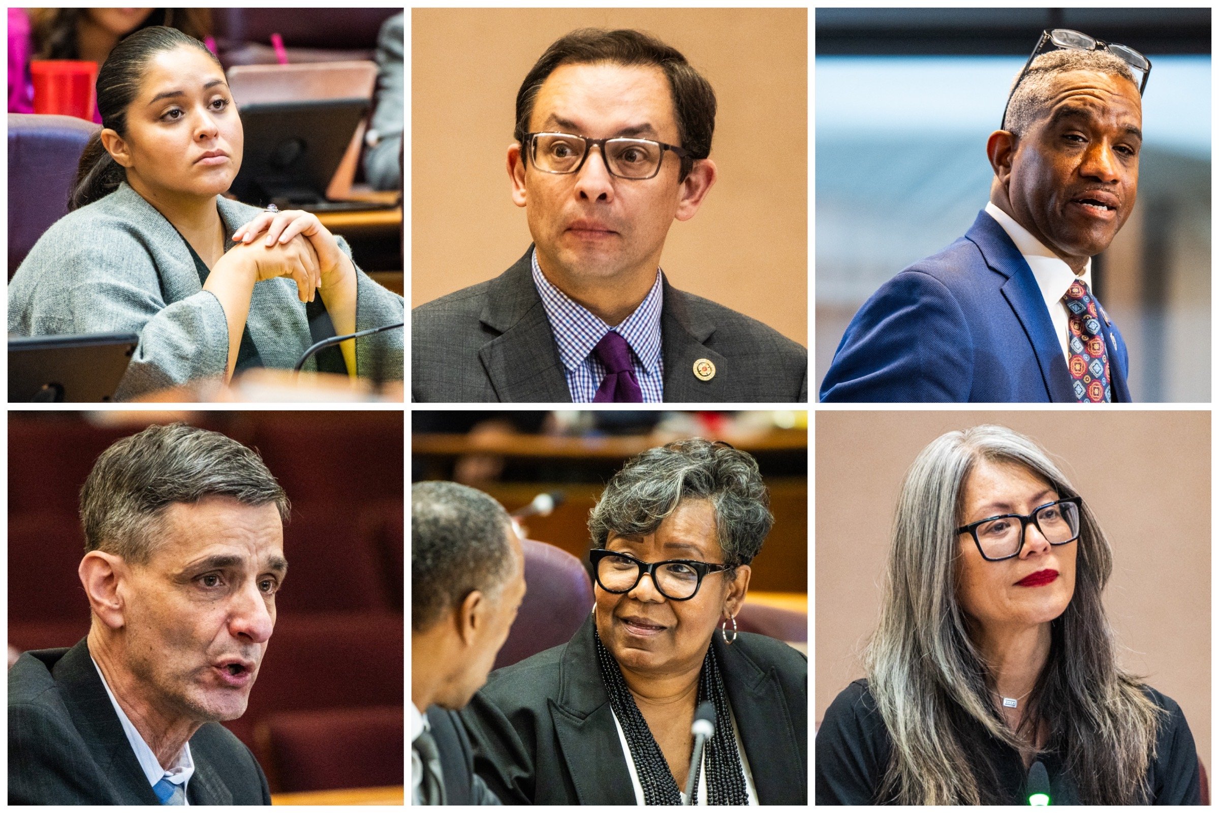 Six Chicago alders appear in a collage.