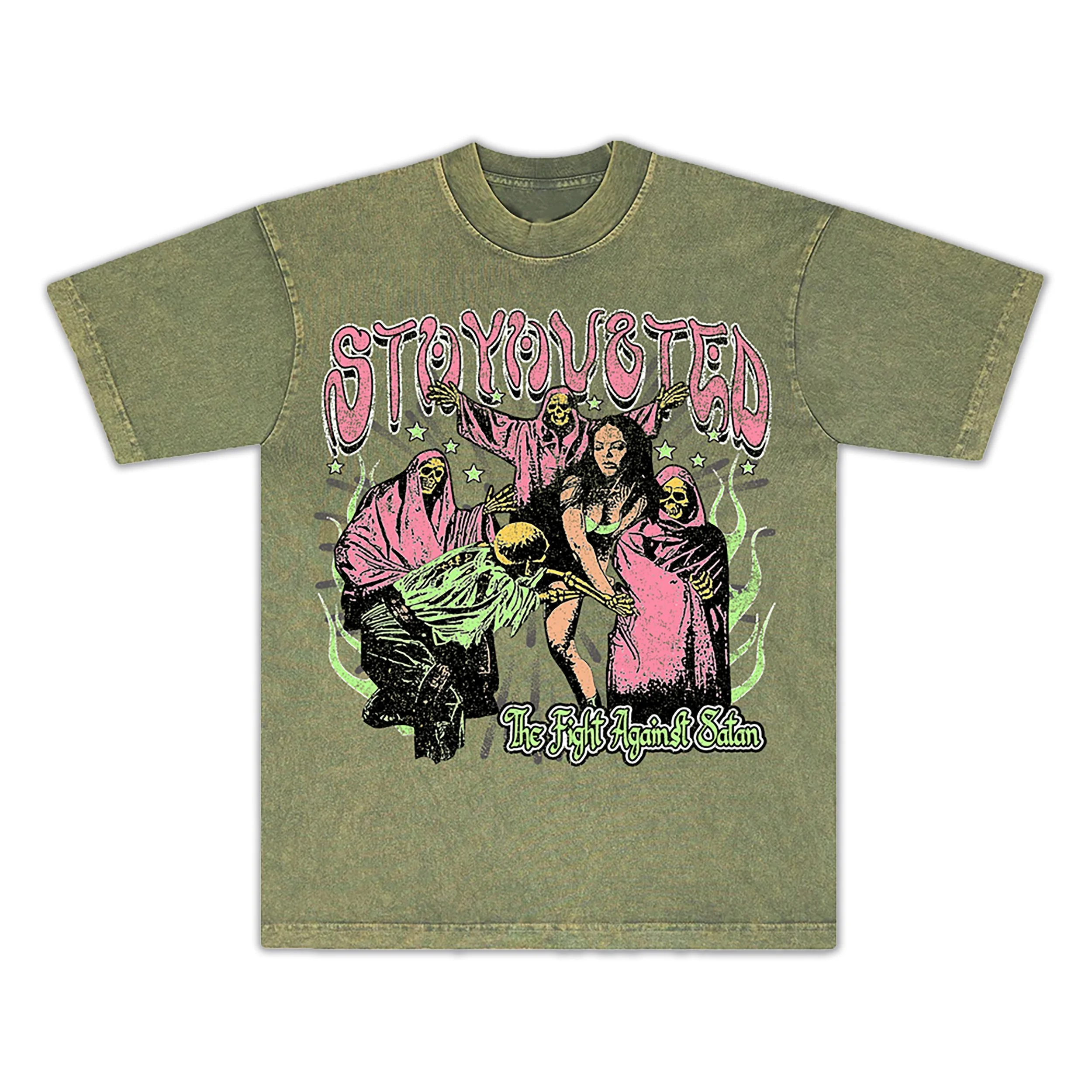 FIGHT AGAINST EVIL TEE (GREEN)