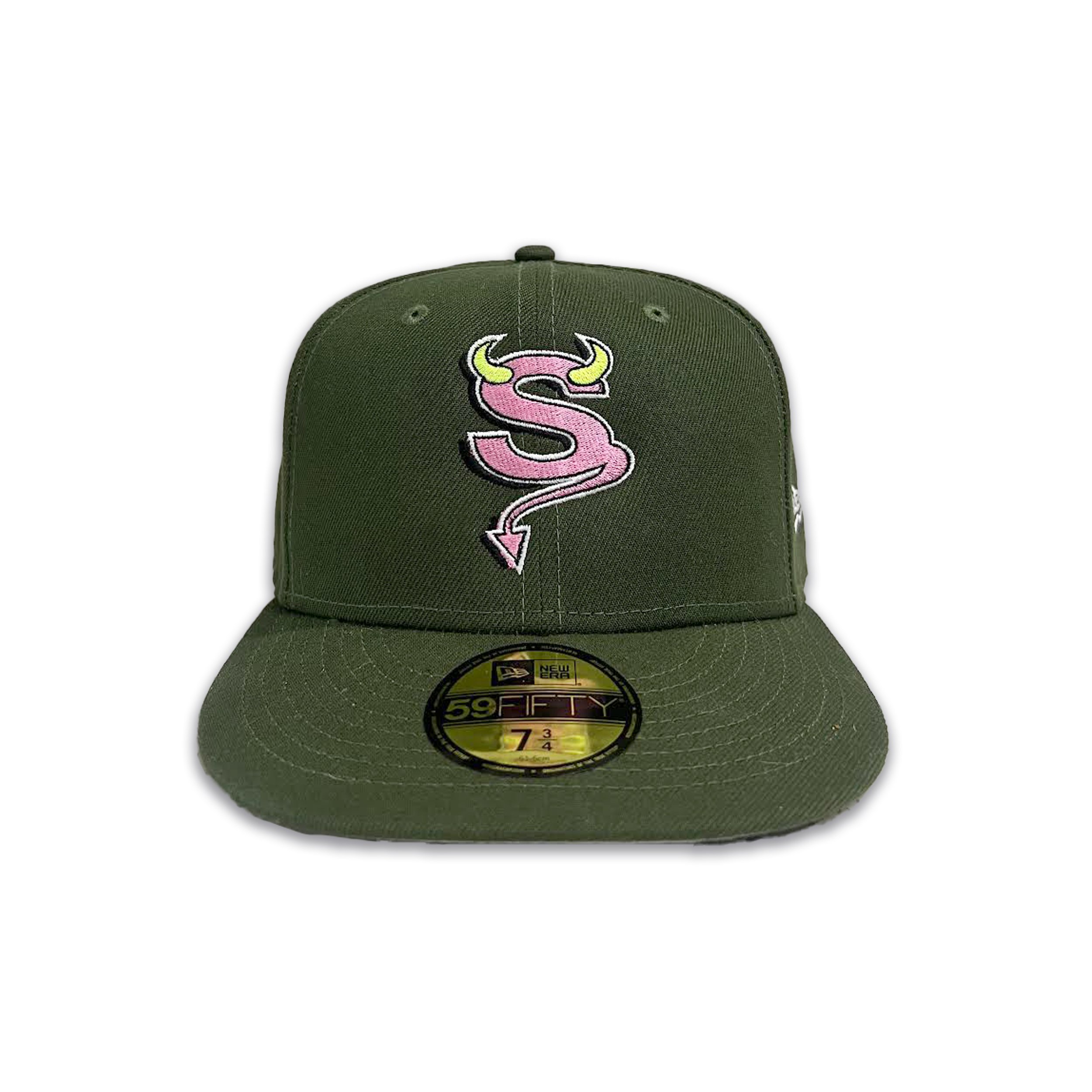 D'EVILS NEW ERA FITTED CAP (Green)