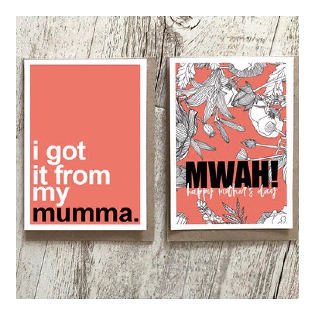 Pop a personal message in at checkout &amp; I&rsquo;ll hand write the card for your Mum and send directly to her. ✍️💕 (promise I&rsquo;ll wash my hands between every card)
Adjusting the way we do things at the moment 😘 
#mothersday #greetingcards #