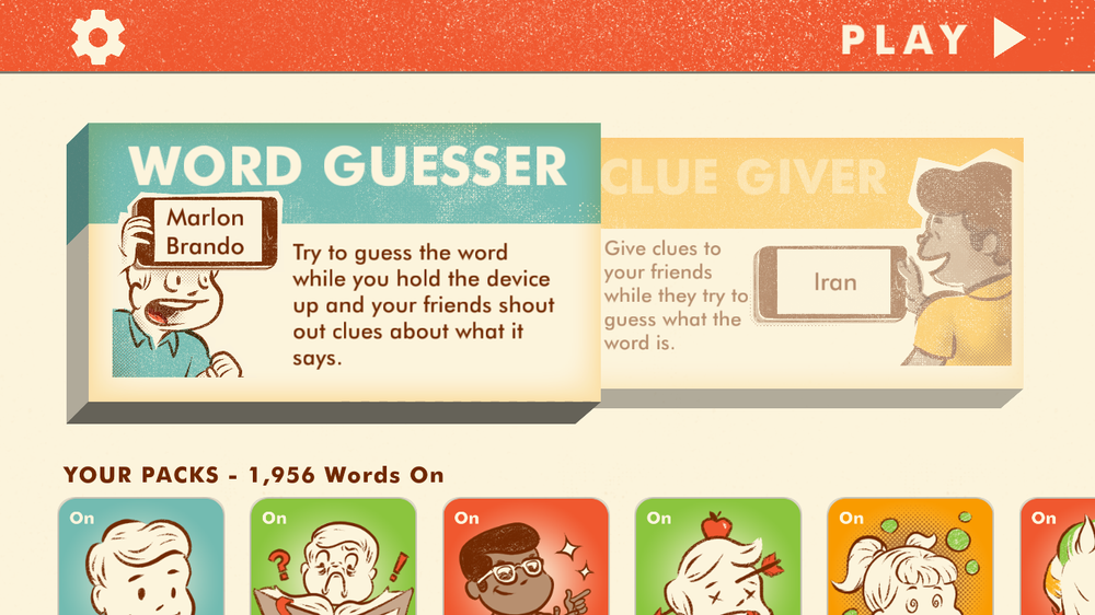 App's main interface