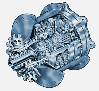 Cross section of the Rohloff Speedhub