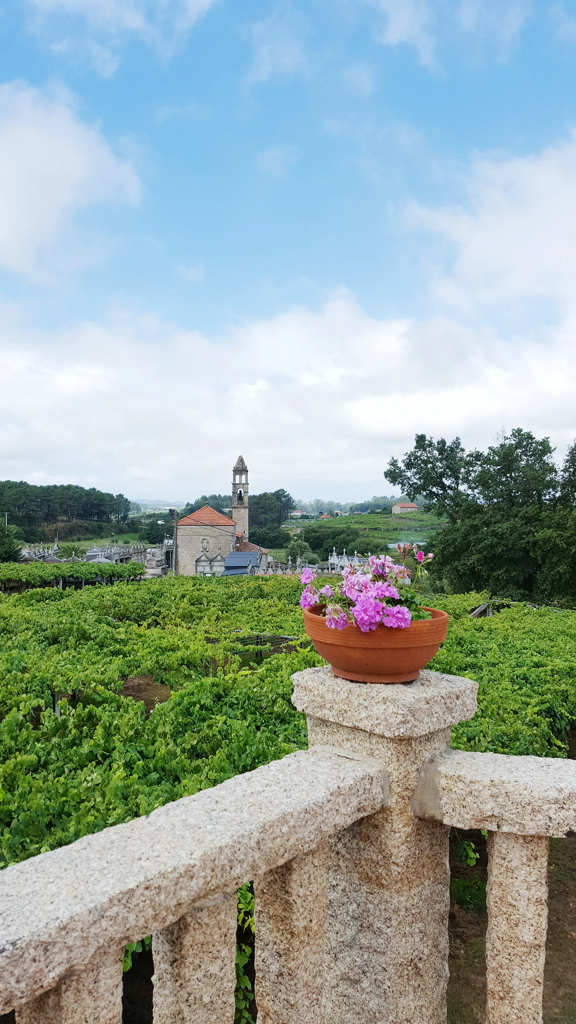 Home porch in San Marino de Meis, Pontevedra