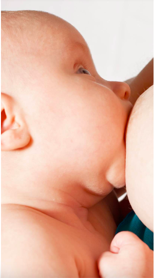lactation kolkata, infant baby with a proper latch breasfeeding