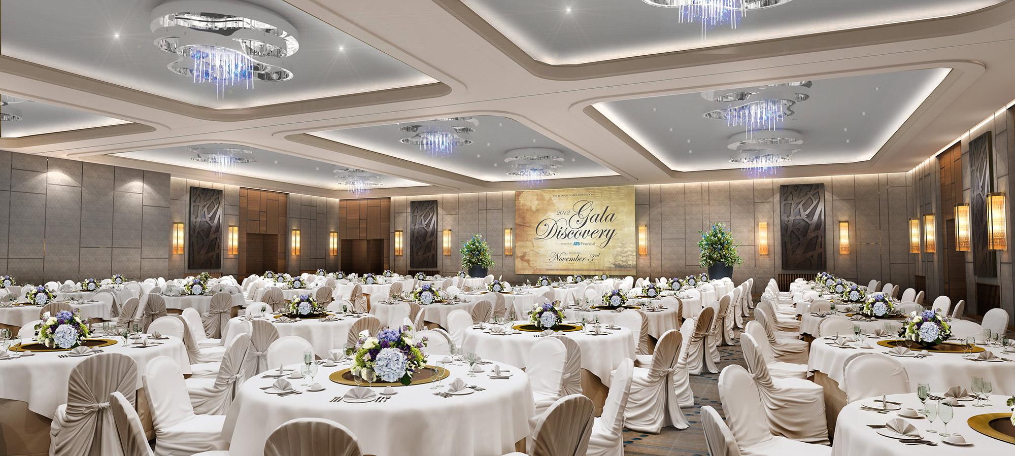 1000 sq. metre ballroom - visualisation