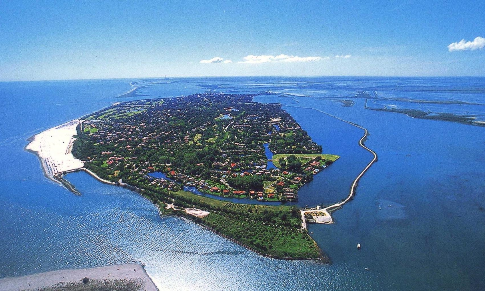 Albarella Island in a lagoon just south of Venice