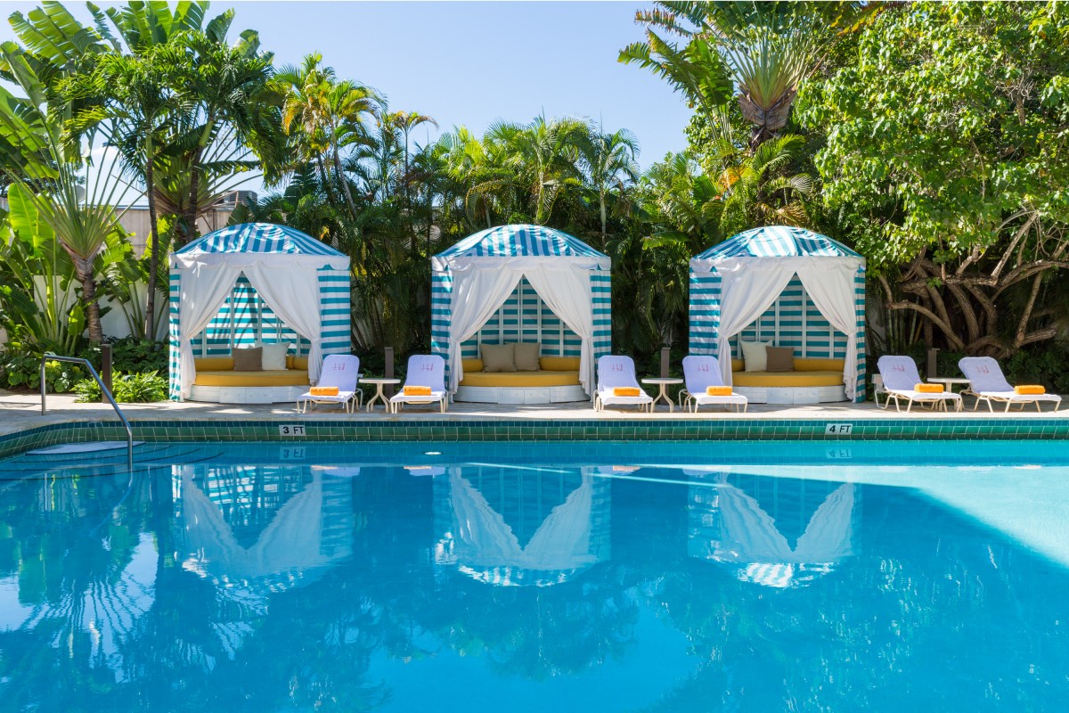 Poolside - let's hope we're in for a cabana