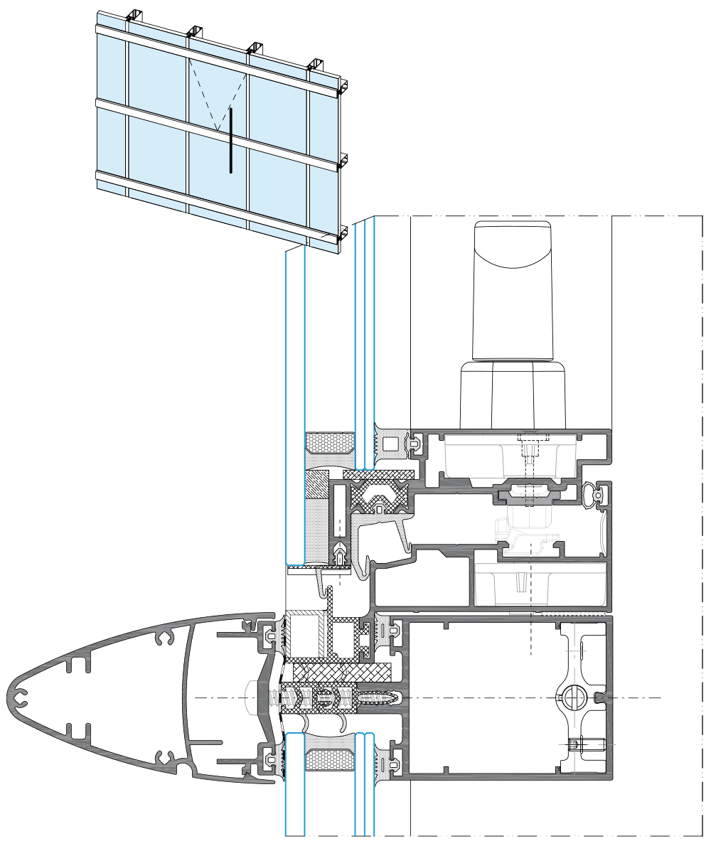 CONCEALED PROJECTING OPENING