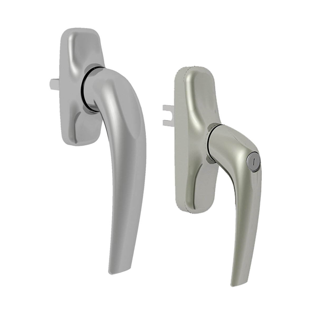 Lyra Window Handle &amp; Block Cremone