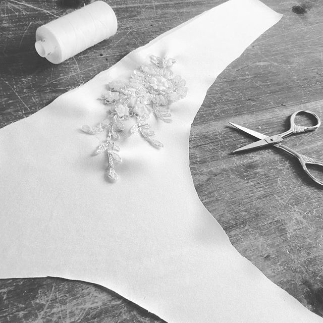 The start to the making of some beautiful ivory silk briefs with crystal embroidered lace motif placement, custom for a lovely #bridetobe -
-
-
Our Easter gift you you... shop online at www.aemiliacouture.com with 30% off all products for a limited t