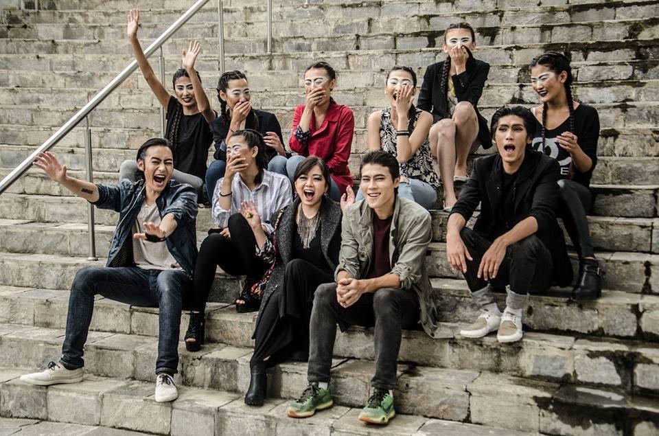 Pre-show bliss at Royal Textile Academy, Thimphu, Bhutan