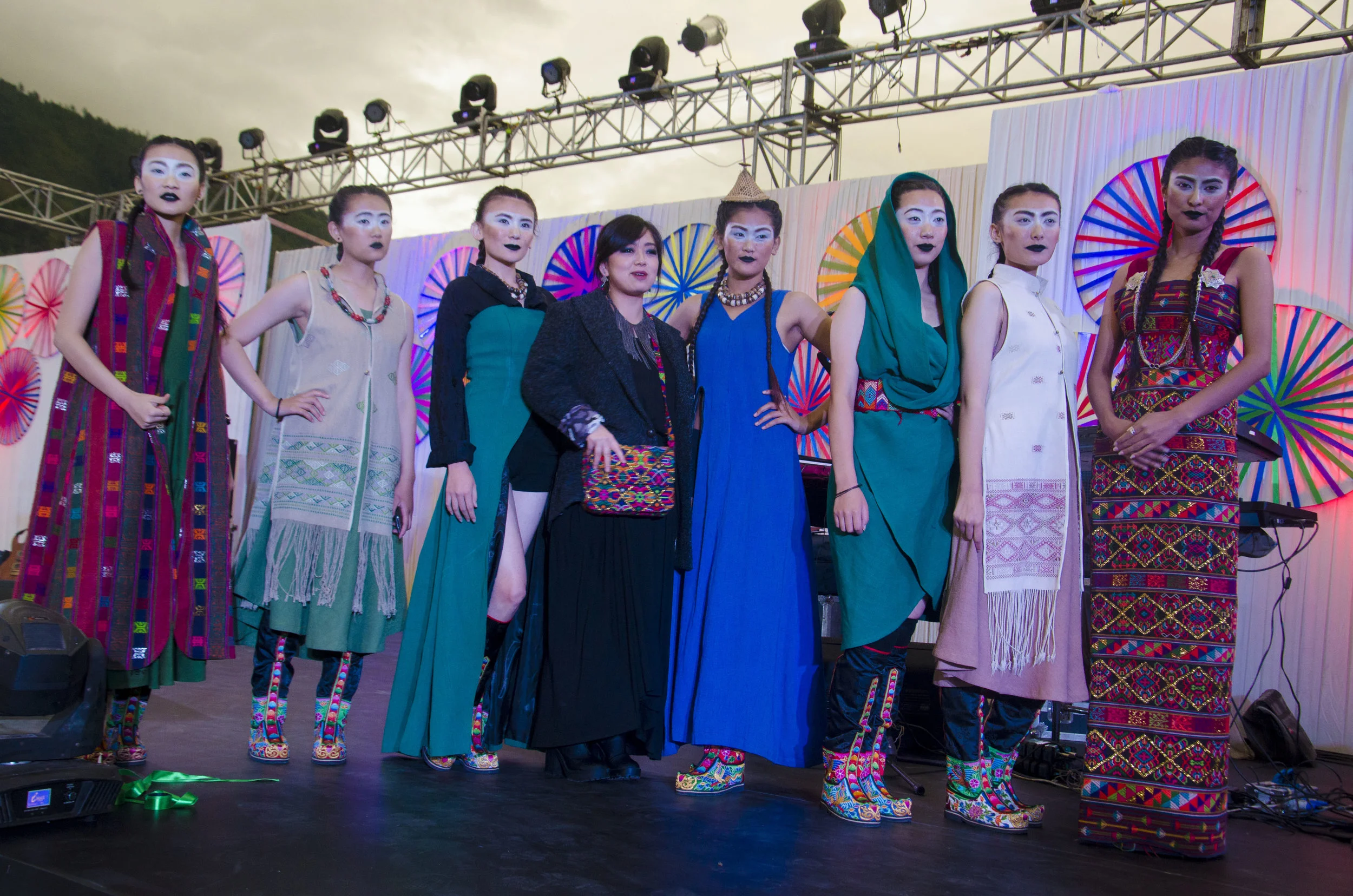 Designer Chimmi Choden with her models