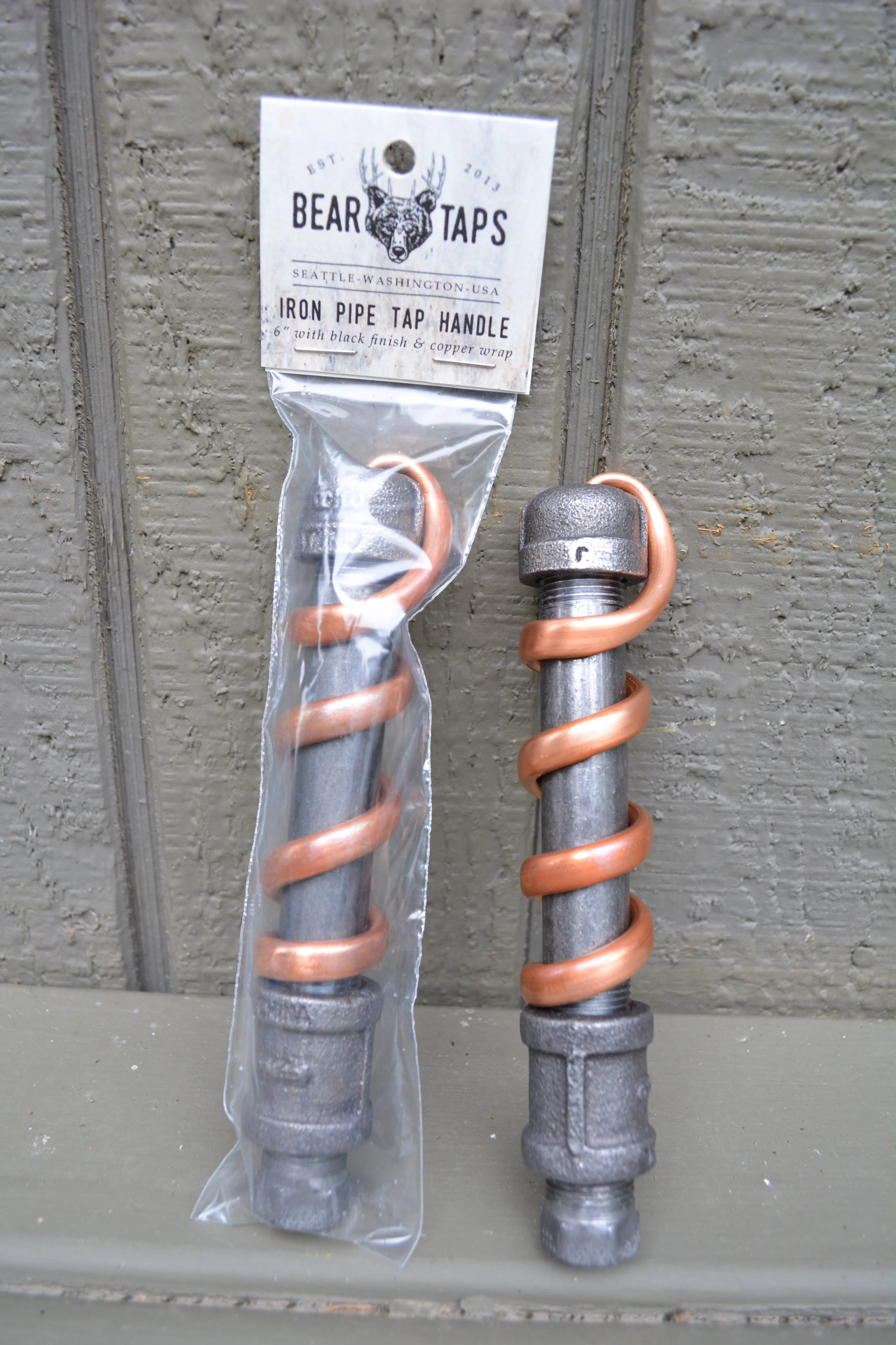 Iron and Copper Beer Tap Handle