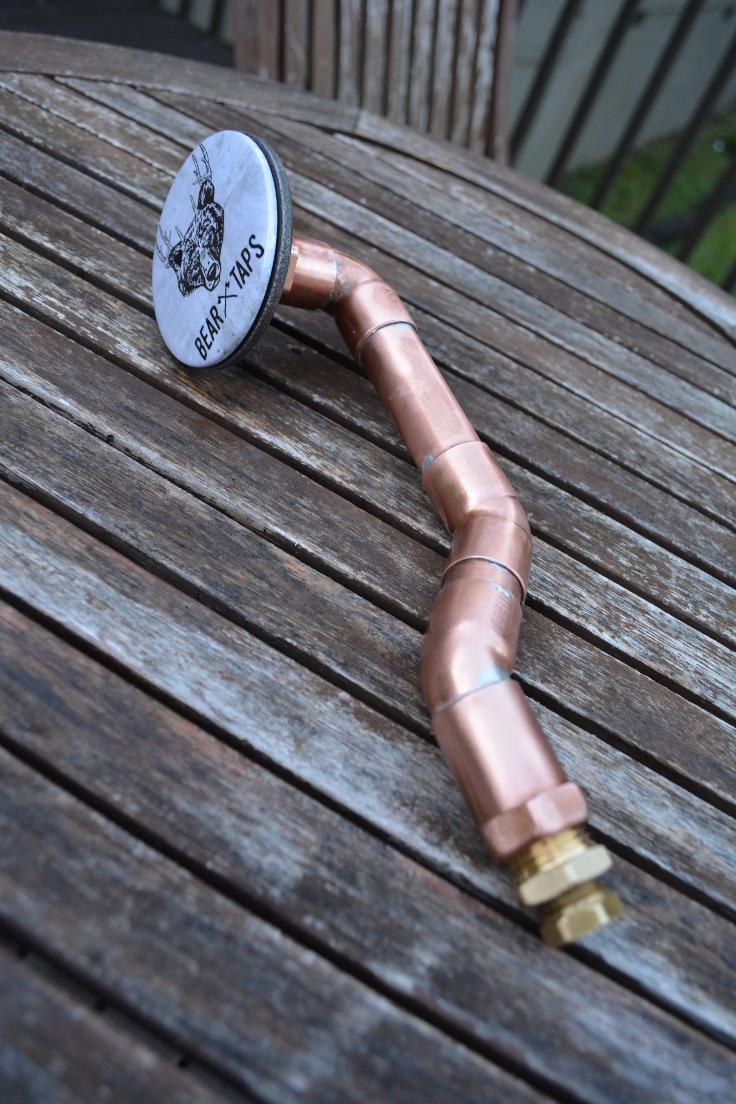 Beer tap handle with custom logo