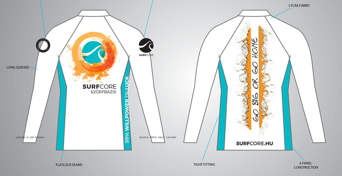 Surf Core Lycra fehér