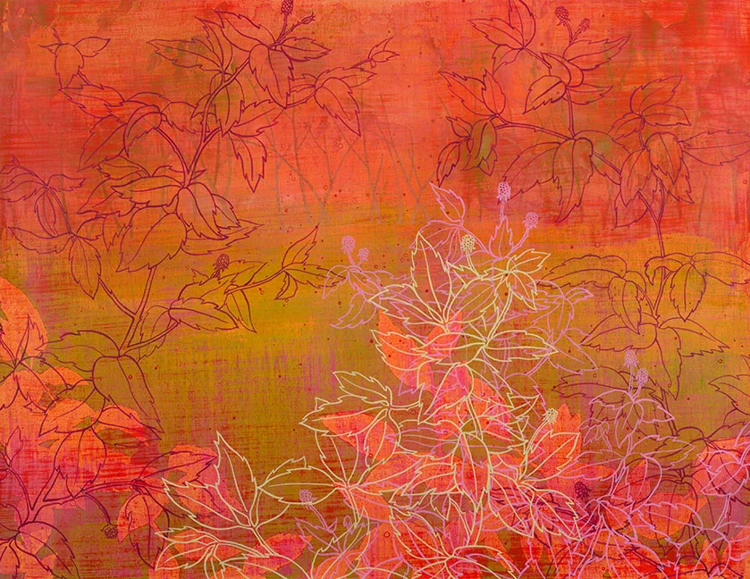 Wetland 61 , Acrylic on paper, 19 x 24" SOLD