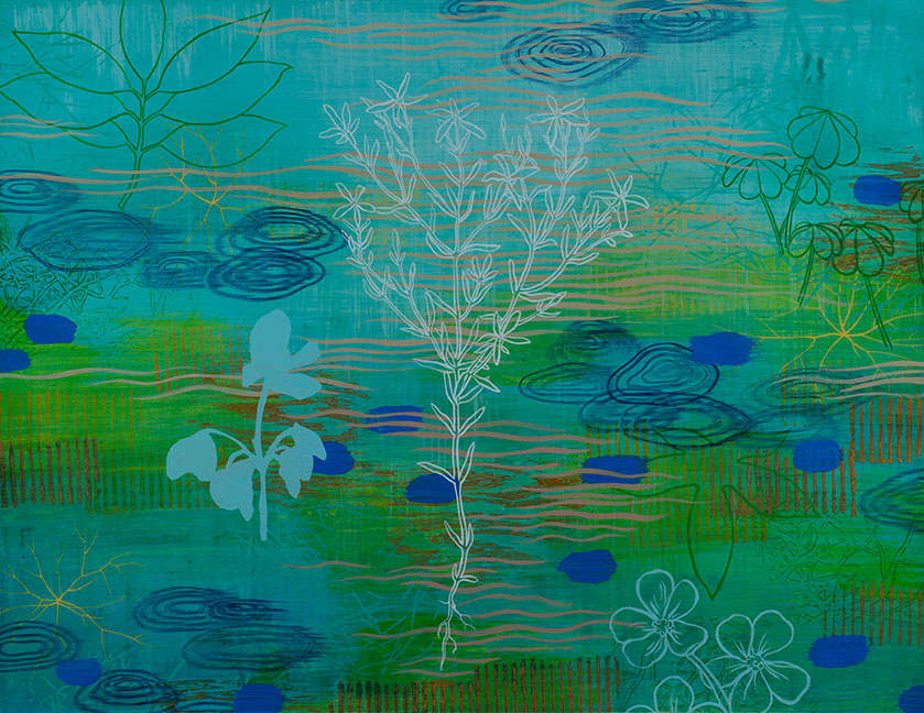   Wetland 64 , Acrylic on paper, 19 x 24" SOLD 