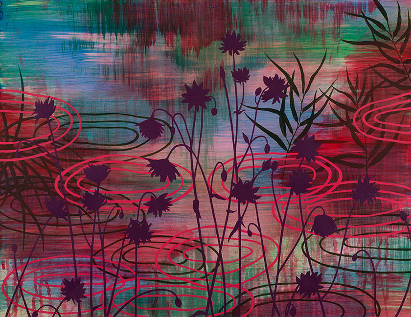 Wetland 63 , Acrylic on paper, 19 x 24"