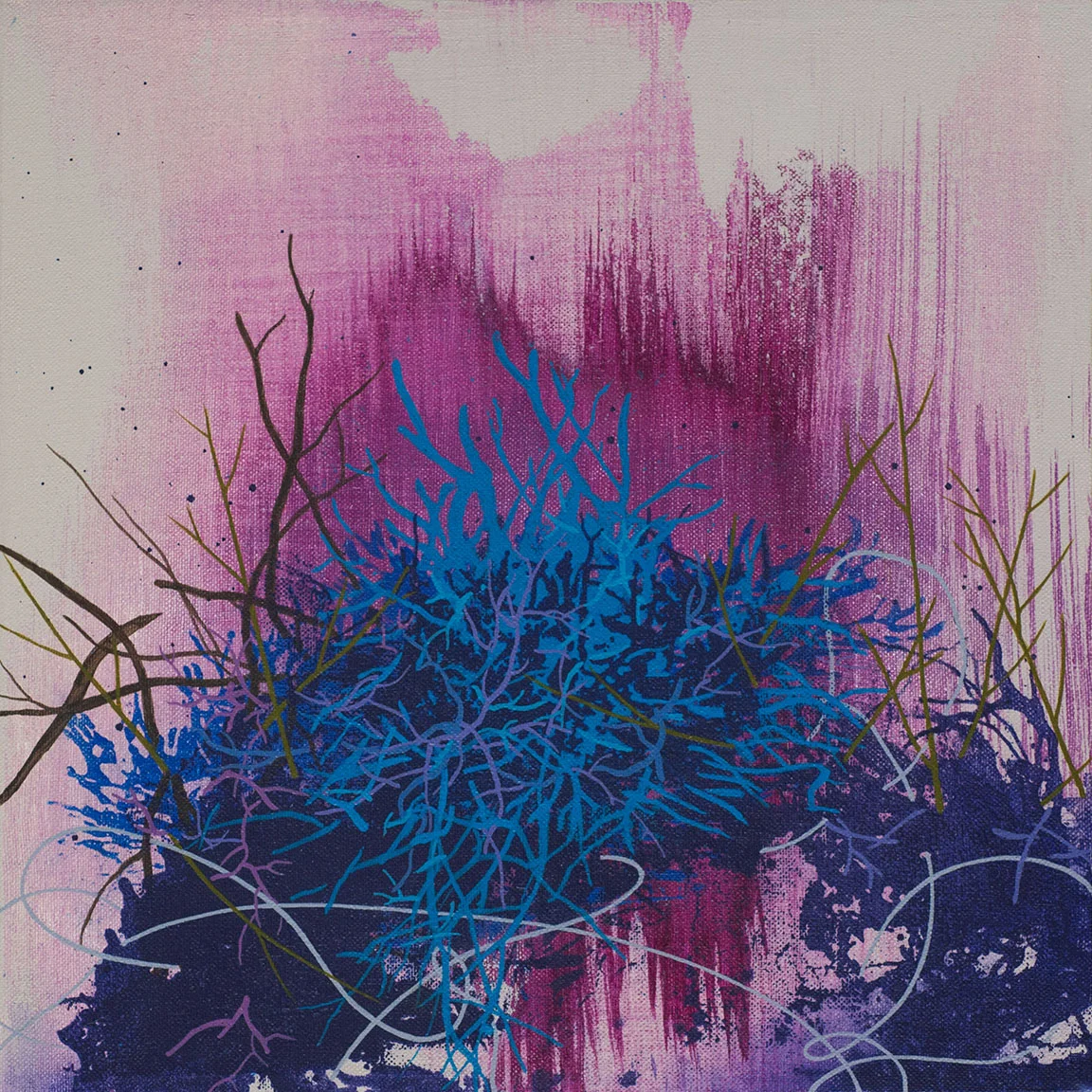 Tangled Roots Acrylic on canvas 12 x 12 x 1.5"