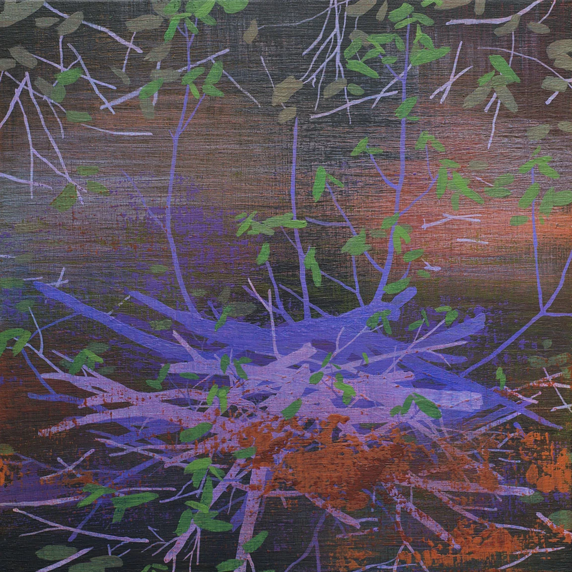 In Shadow Acrylic on canvas 12 x 12 x 1.5”