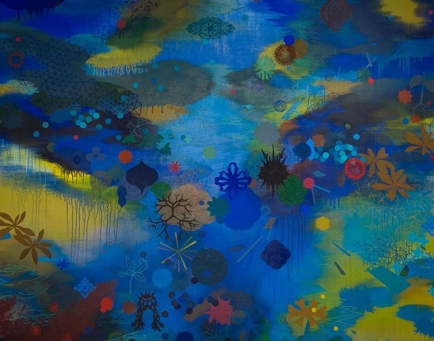 Release Acrylic on canvas 60 x 76 x 1.5” SOLD
