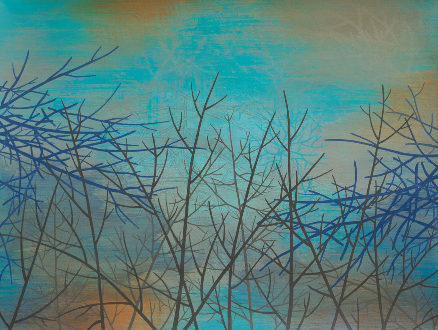   Wetland 84  Acrylic on paper, 19 x 24”    SOLD  