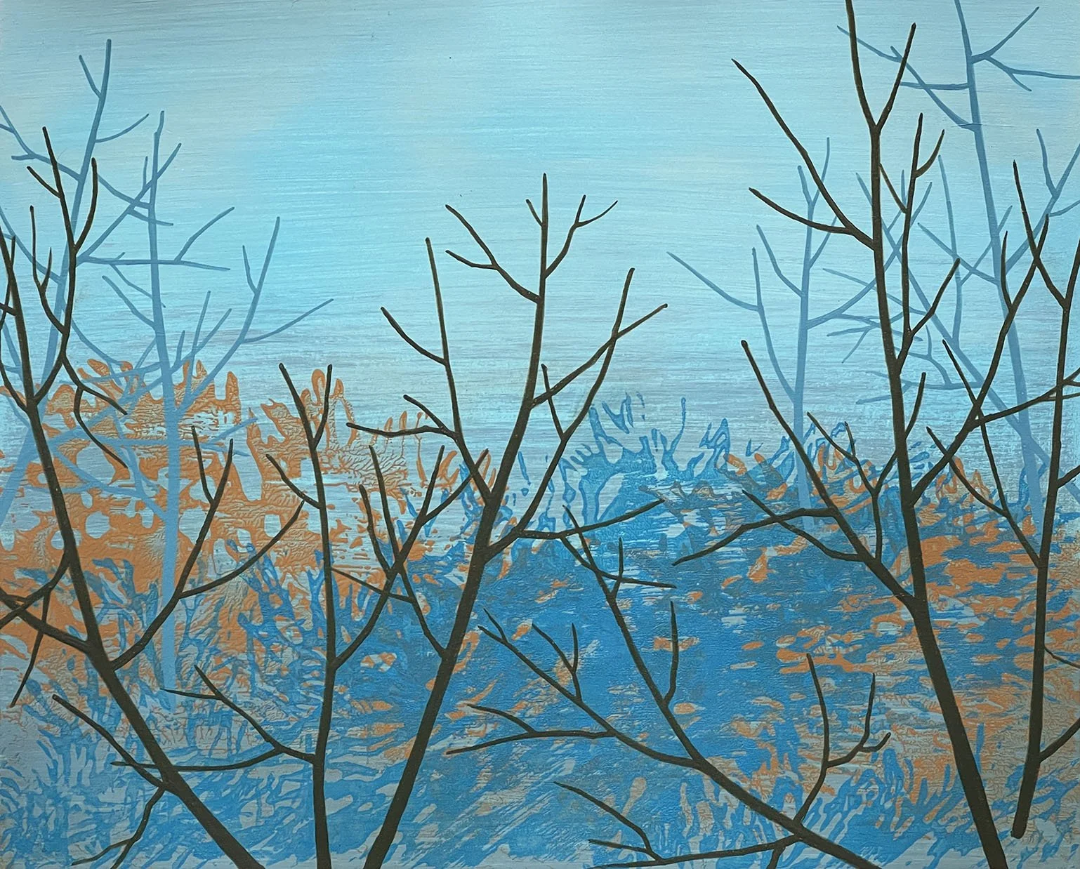  Backcountry Acrylic on paper, framed 11 × 14 × 3/4” 