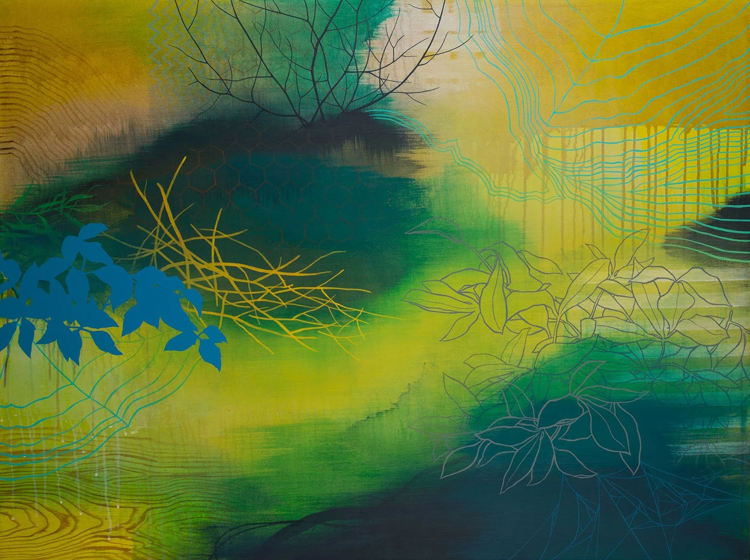   Forest Pattern  Acrylic on canvas 36 × 48”  SOLD 