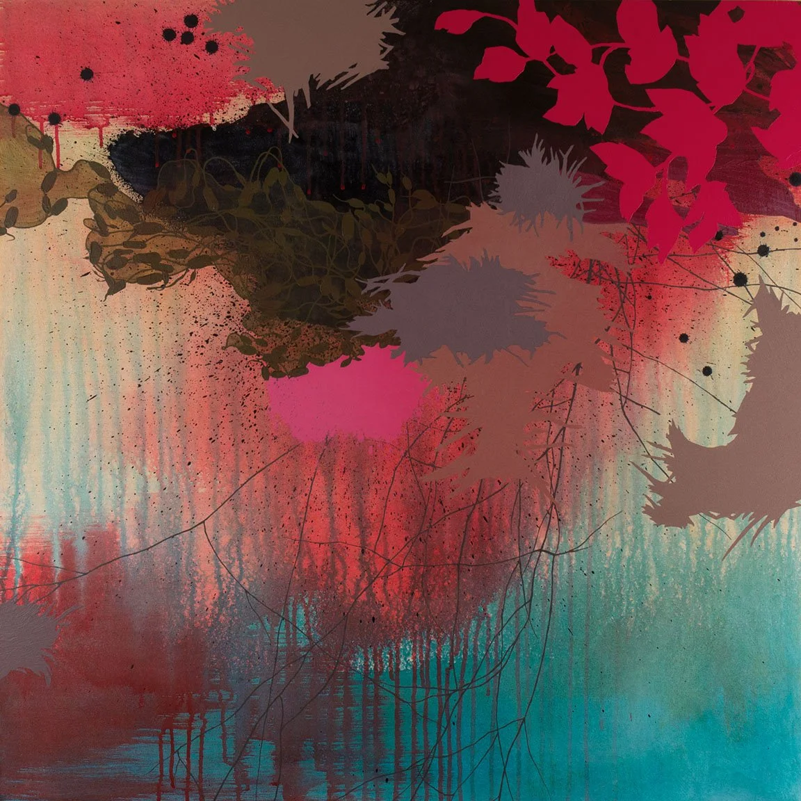   Shore  Acrylic on canvas 36 × 36”  SOLD 