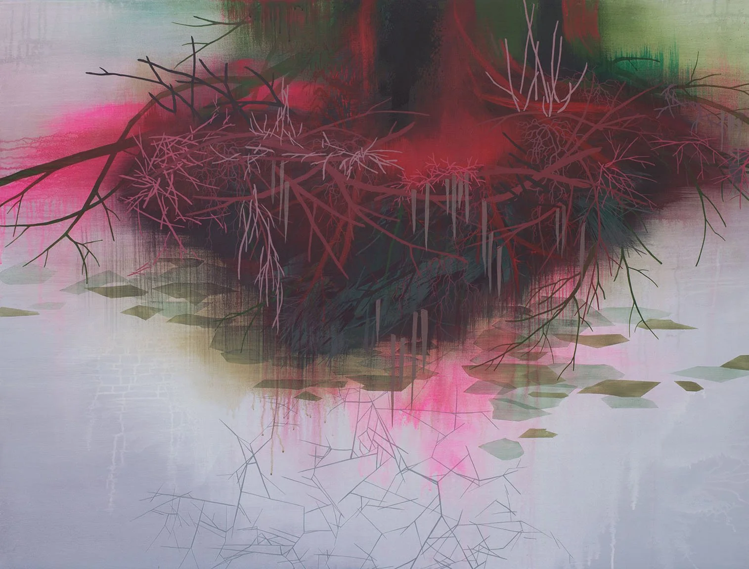   Warm Winter  Acrylic on canvas 46 × 60”  SOLD 