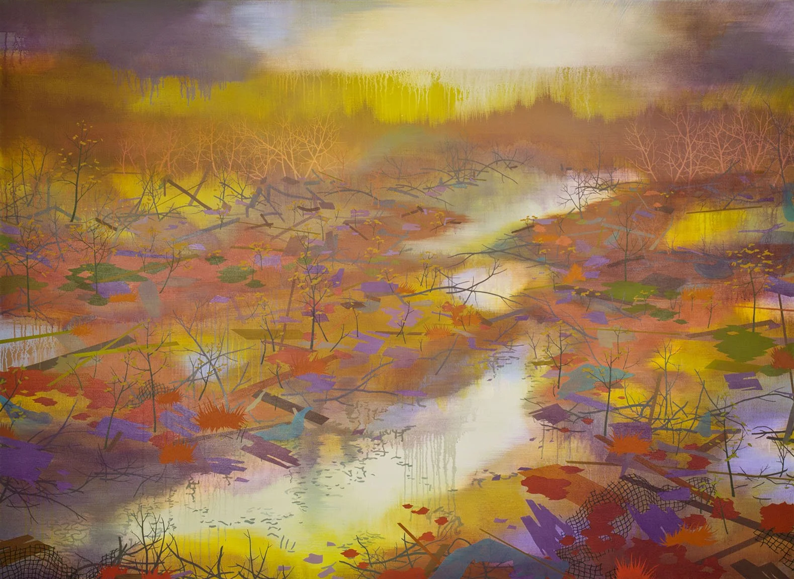   Secondary Succession  Acrylic on canvas 70 × 96”  SOLD 