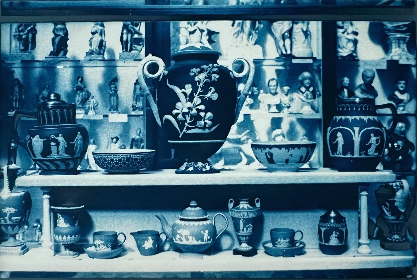 Wedgwood at the Victoria and Albert Museum

Blue toned silver gelatin print
4/12 x 3 inches on matte paper
One of the small prints coming to my online shop. 
It seemed fitting to share this today, the first day of Spring, when the snow still blankets